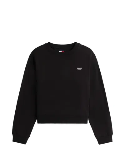 Tommy Hilfiger Logo-detail Sweatshirt In Black
