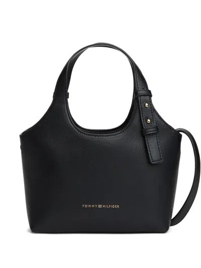 Tommy Hilfiger Logo-detail Tote Bag In Black