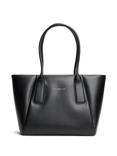 Tommy Hilfiger Logo-detail Tote Bag In Black