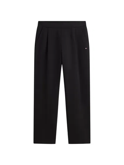Tommy Hilfiger Logo-detail Track Pants In Black