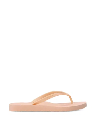 Tommy Hilfiger Flip-flops Mit Logo-prägung In Orange