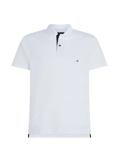Tommy Hilfiger Logo-embroidered Piqué Polo Shirt In White