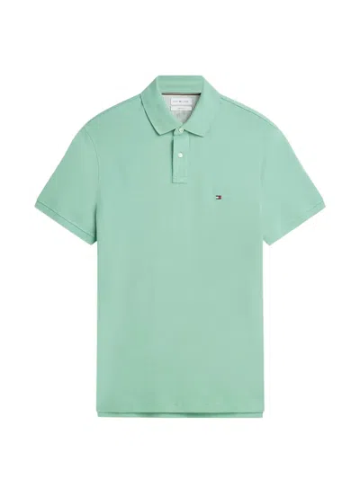 Tommy Hilfiger Logo-embroidered Polo Shirt In Green
