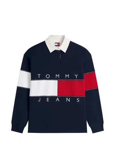 Tommy Hilfiger Logo-embroidered Sweatshirt In Blue