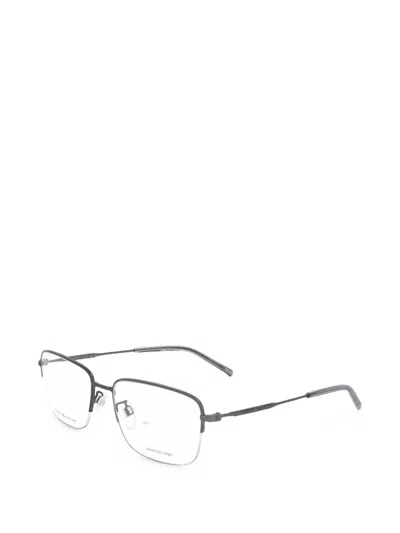 Tommy Hilfiger Logo-engraved Glasses In Silver