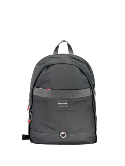 Tommy Hilfiger Logo-patch Backpack In Black