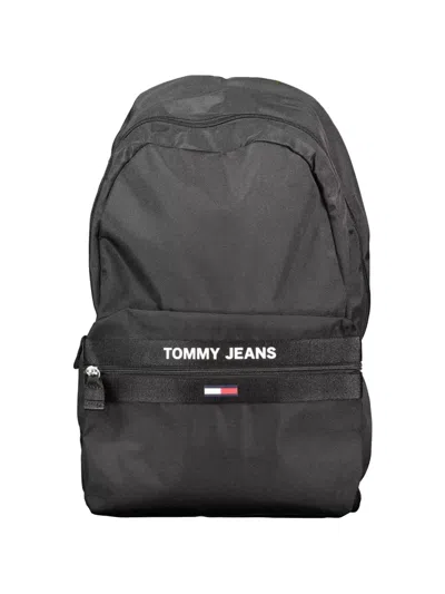 Tommy Hilfiger Logo-patch Backpack In Black