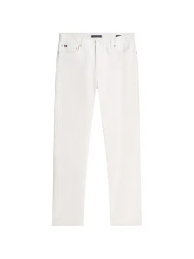 Tommy Hilfiger Logo-patch Jeans In White