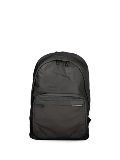 TOMMY HILFIGER LOGO-PATCH PANELLED BACKPACK