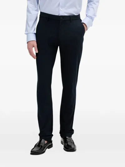 Tommy Hilfiger Logo-patch Trousers In Blue