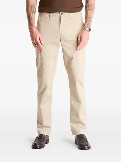 Tommy Hilfiger Logo-patch Trousers In Neutral