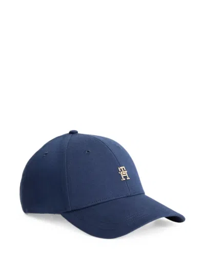 Tommy Hilfiger Logo-plaque Baseball Cap In Blue