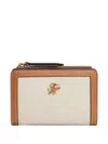 Tommy Hilfiger Script Monogram Canvas Bifold Wallet In Brown