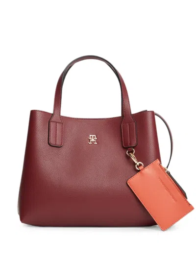 Tommy Hilfiger Logo-plaque Tote Bag In Red