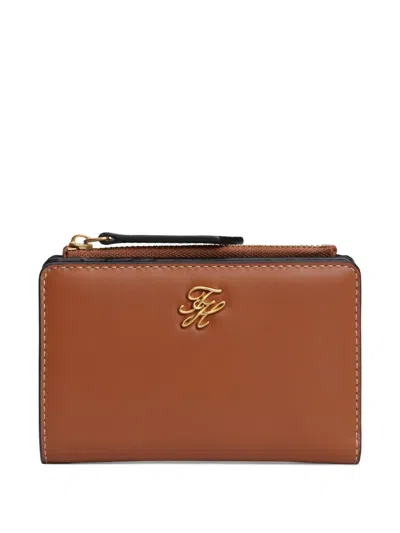 Tommy Hilfiger Logo-plaque Wallet In Red