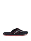 Tommy Hilfiger Logo-print Flip-flops In Multi