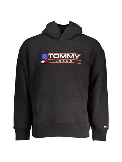 Tommy Hilfiger Logo-print Hoodie In Black