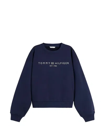 Tommy Hilfiger Ext Corp Logo Mdrn Swtsrt In Blue