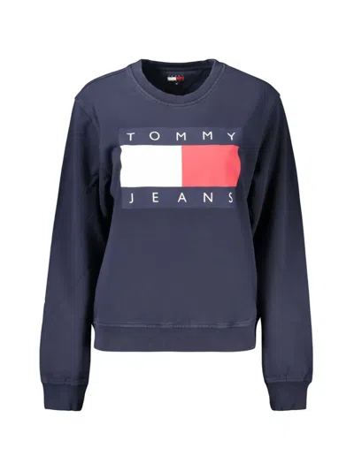 Tommy Hilfiger Logo-print Sweatshirt In Blue