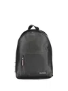Tommy Hilfiger Logo-print Zip-pocket Backpack In Black