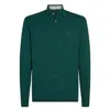 Tommy Hilfiger Long Sleeve 1985 Cotton Polo Shirt In Green