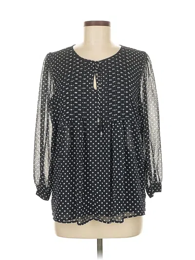 Pre-owned Tommy Hilfiger Long Sleeve Blouse In Black