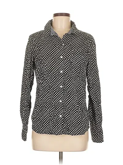 Pre-owned Tommy Hilfiger Long Sleeve Blouse In Black
