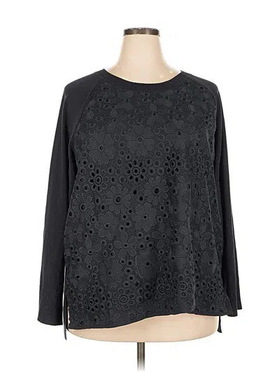 Pre-owned Tommy Hilfiger Long Sleeve Blouse In Black