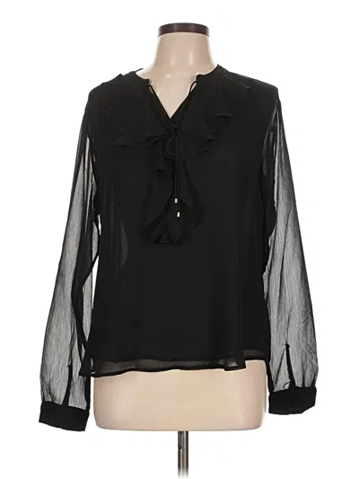 Pre-owned Tommy Hilfiger Long Sleeve Blouse In Black