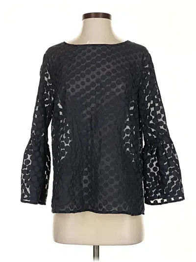 Pre-owned Tommy Hilfiger Long Sleeve Blouse In Black
