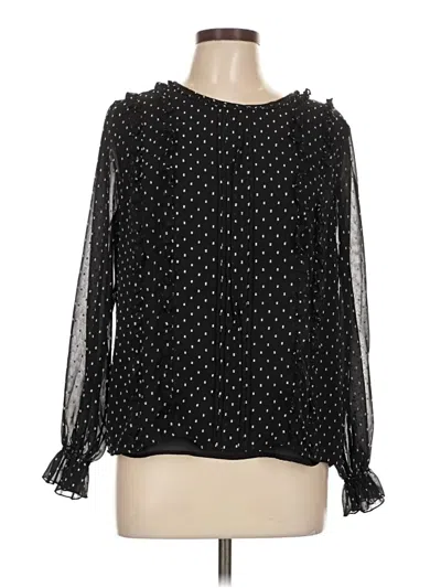 Pre-owned Tommy Hilfiger Long Sleeve Blouse In Black