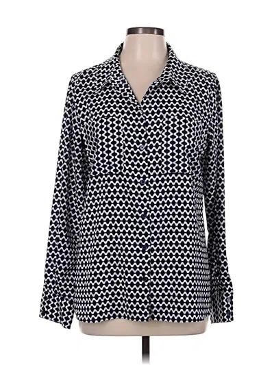 Pre-owned Tommy Hilfiger Long Sleeve Blouse In Black
