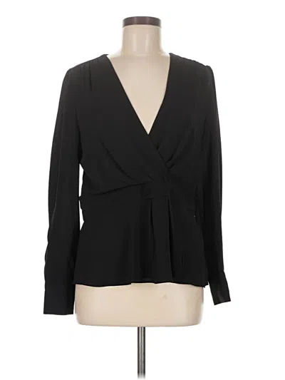Pre-owned Tommy Hilfiger Long Sleeve Blouse In Black