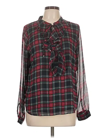 Pre-owned Tommy Hilfiger Long Sleeve Blouse In Black