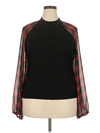 Pre-owned Tommy Hilfiger Long Sleeve Blouse In Black