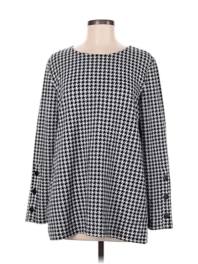 Pre-owned Tommy Hilfiger Long Sleeve Blouse In Black