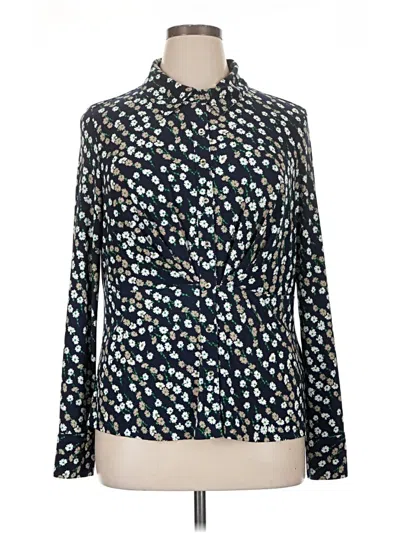 Pre-owned Tommy Hilfiger Long Sleeve Blouse In Black