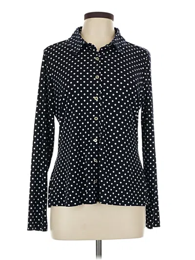 Pre-owned Tommy Hilfiger Long Sleeve Blouse In Black