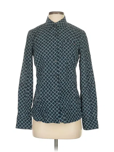 Pre-owned Tommy Hilfiger Long Sleeve Blouse In Blue