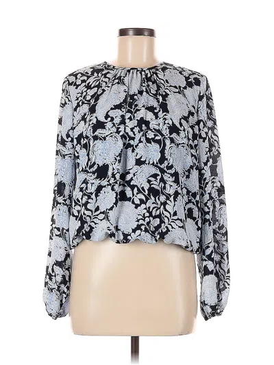 Pre-owned Tommy Hilfiger Long Sleeve Blouse In Blue