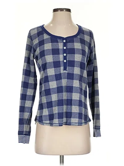 Pre-owned Tommy Hilfiger Long Sleeve Blouse In Blue