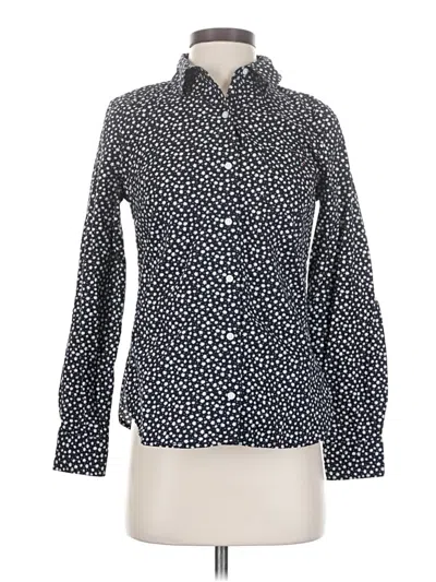 Pre-owned Tommy Hilfiger Long Sleeve Blouse In Blue