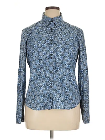 Pre-owned Tommy Hilfiger Long Sleeve Blouse In Blue