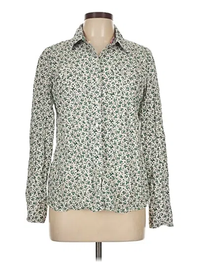 Pre-owned Tommy Hilfiger Long Sleeve Blouse In Green