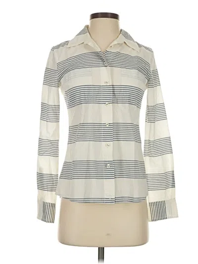 Pre-owned Tommy Hilfiger Long Sleeve Blouse In Ivory