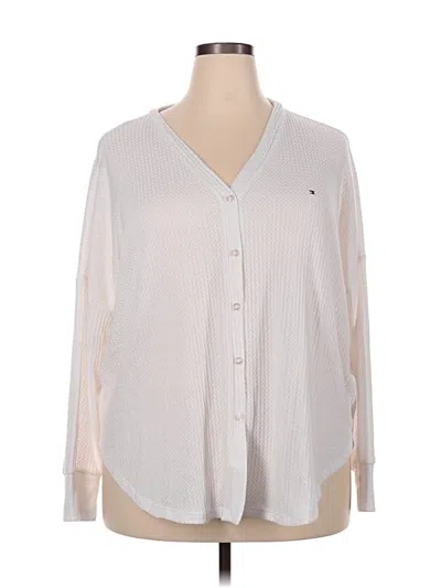 Pre-owned Tommy Hilfiger Long Sleeve Blouse In Ivory
