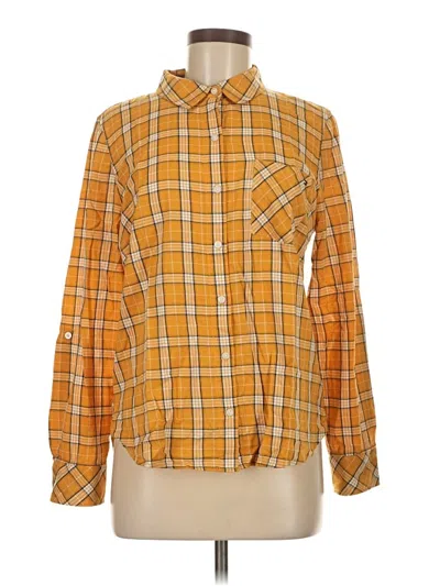 Pre-owned Tommy Hilfiger Long Sleeve Blouse In Orange
