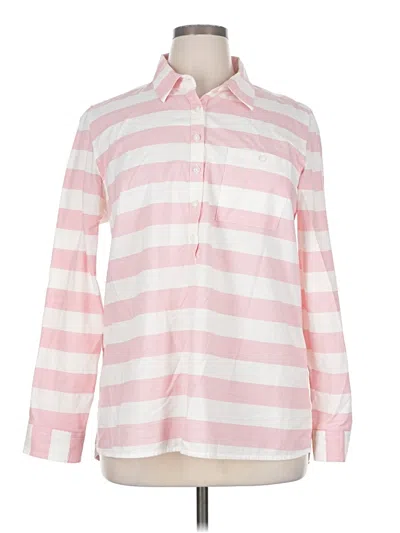 Pre-owned Tommy Hilfiger Long Sleeve Blouse In Pink