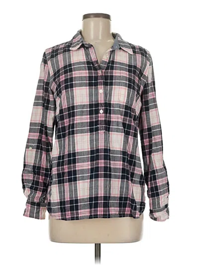 Pre-owned Tommy Hilfiger Long Sleeve Blouse In Pink