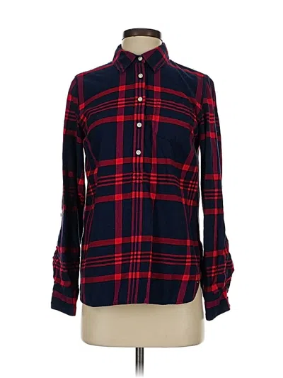 Pre-owned Tommy Hilfiger Long Sleeve Blouse In Red